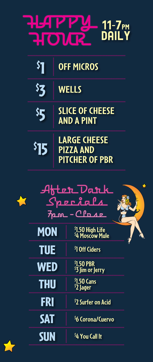 Surfside 7 Daily Drink Specials